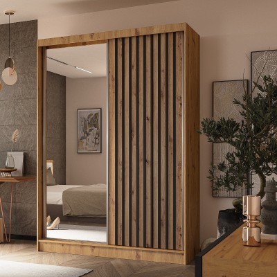 Szafa Przesuwna LAMELLO 150 cm z Lustrem Masseno