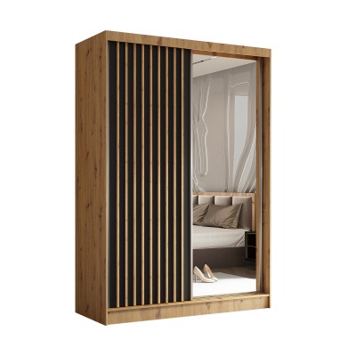 Szafa Przesuwna LAMELLO 150 cm z Lustrem Masseno