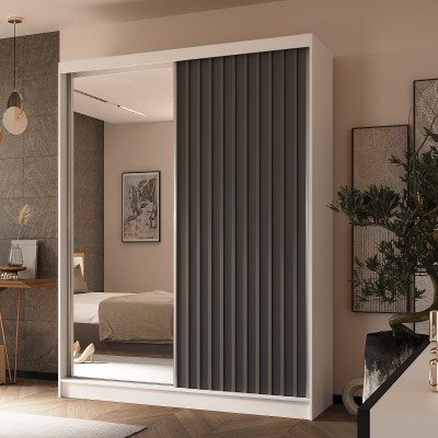 Szafa Przesuwna LAMELLO 160 cm z Lustrem Masseno