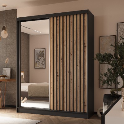 Szafa Przesuwna LAMELLO 160 cm z Lustrem Masseno