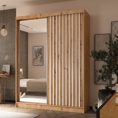 Szafa Przesuwna LAMELLO 160 cm z Lustrem Masseno