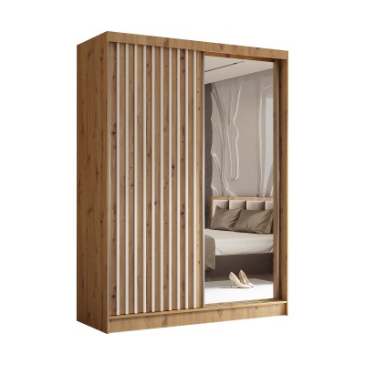 Szafa Przesuwna LAMELLO 160 cm z Lustrem Masseno