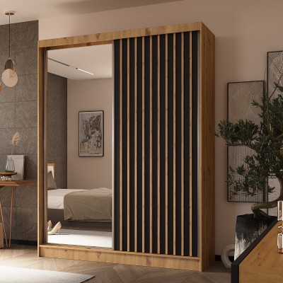 Szafa Przesuwna LAMELLO 160 cm z Lustrem Masseno