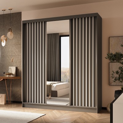 Szafa Przesuwna LAMELLO 180 cm z Lustrem Masseno