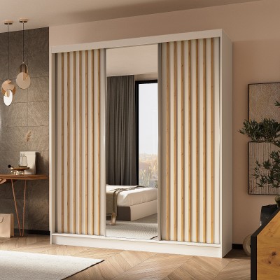 Szafa Przesuwna LAMELLO 180 cm z Lustrem Masseno