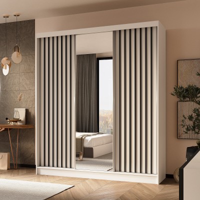 Szafa Przesuwna LAMELLO 180 cm z Lustrem Masseno