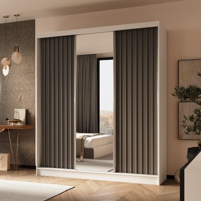 Szafa Przesuwna LAMELLO 180 cm z Lustrem Masseno