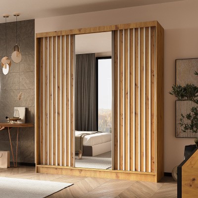 Szafa Przesuwna LAMELLO 180 cm z Lustrem Masseno