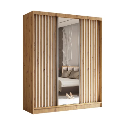 Szafa Przesuwna LAMELLO 180 cm z Lustrem Masseno