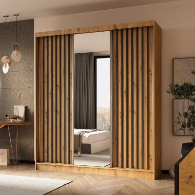 Szafa Przesuwna LAMELLO 180 cm z Lustrem Masseno