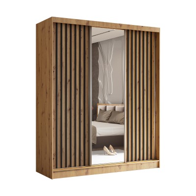 Szafa Przesuwna LAMELLO 180 cm z Lustrem Masseno