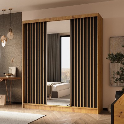 Szafa Przesuwna LAMELLO 180 cm z Lustrem Masseno