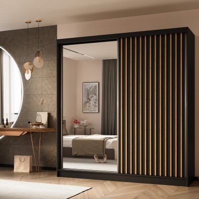 Szafa Przesuwna LAMELLO 200 cm z Lustrem Masseno