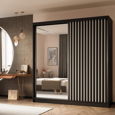 Szafa Przesuwna LAMELLO 200 cm z Lustrem Masseno