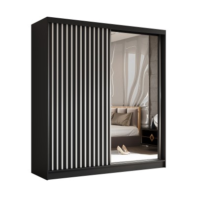 Szafa Przesuwna LAMELLO 200 cm z Lustrem Masseno