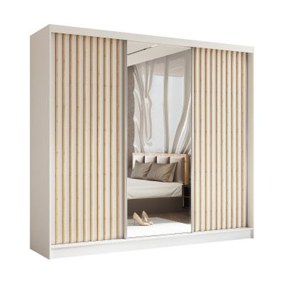 Szafa Przesuwna LAMELLO 240 cm z Lustrem Masseno