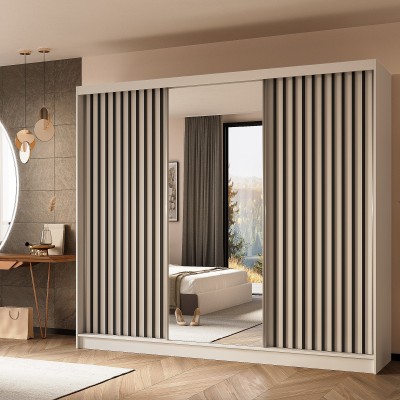 Szafa Przesuwna LAMELLO 240 cm z Lustrem Masseno