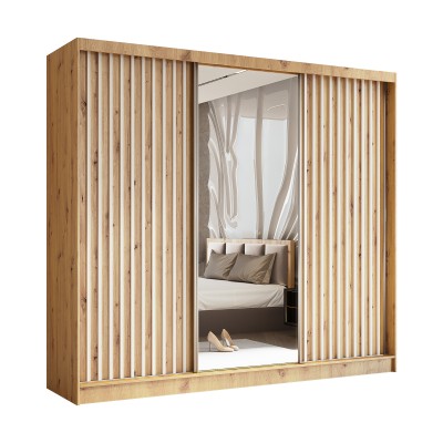 Szafa Przesuwna LAMELLO 240 cm z Lustrem Masseno