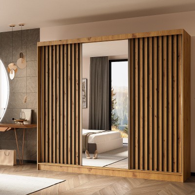 Szafa Przesuwna LAMELLO 240 cm z Lustrem Masseno