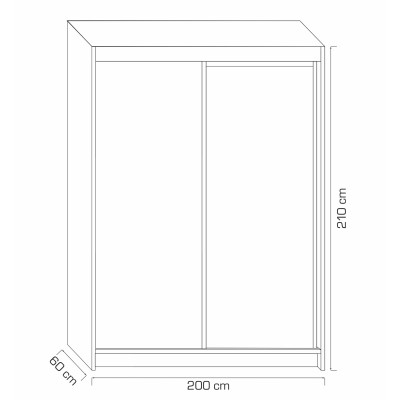 Szafa Przesuwna EDERA 200 cm Masseno