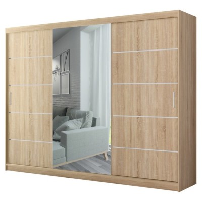 Szafa Przesuwna PORTIANO 196 cm z Lustrem Masseno