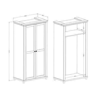 Szafa Uchylna EVOLETTA 108 cm Masseno