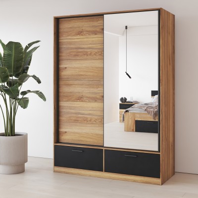 Szafa Przesuwna BETTINA 150 cm z Lustrem Masseno