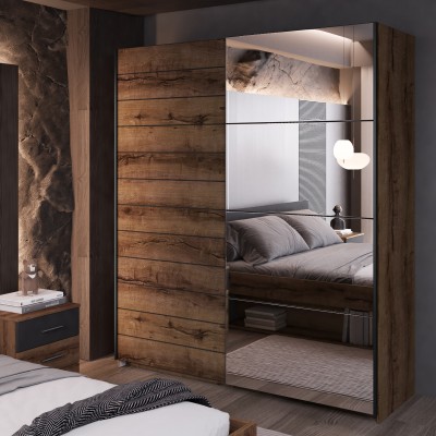 Szafa Przesuwna BETTINA 180 cm z Lustrem Masseno