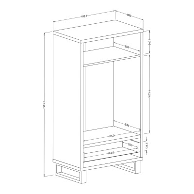Szafa Uchylna HALENZA 99 cm Masseno
