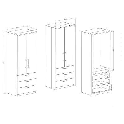 Szafa Uchylna OTTIMA 80 cm Masseno