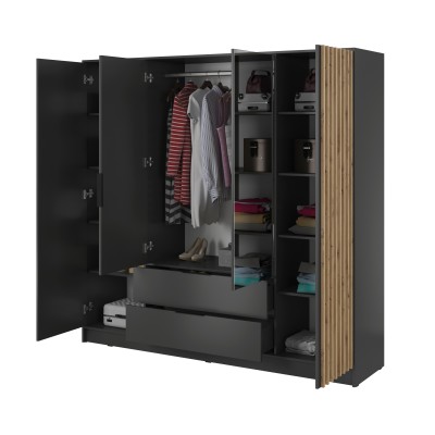 Szafa Uchylna NELIANA 206 cm z Lustrem Masseno