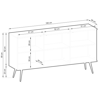Komoda VENEZIA 160 cm do Salonu Sypialni