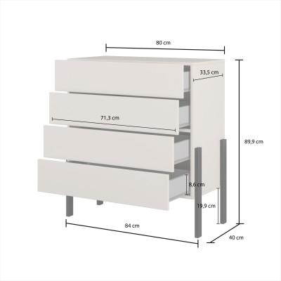 Komoda JUKARIS 84 cm do Salonu Sypialni