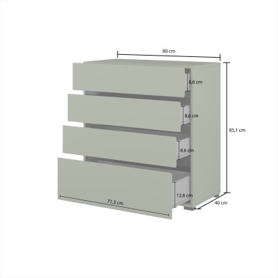 Komoda SICIO 80 cm do Salonu Sypialni