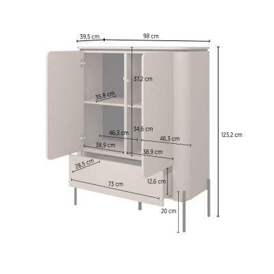 Komoda BELTA 98 cm do Salonu Sypialni