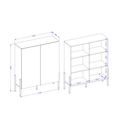 Komoda CONTE 114 cm do Salonu Sypialni