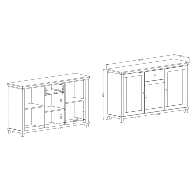 Komoda EVANDRO 160 cm do Salonu Sypialni