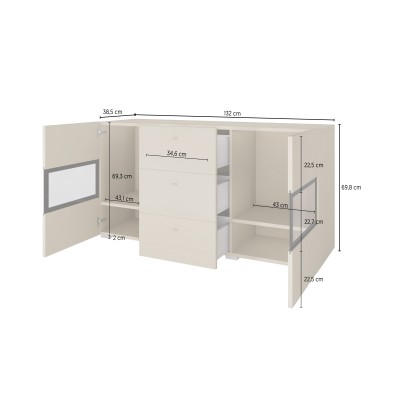 Komoda BAROLO 132 cm do Salonu Sypialni