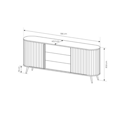 Komoda CARA 196 cm do Salonu Sypialni