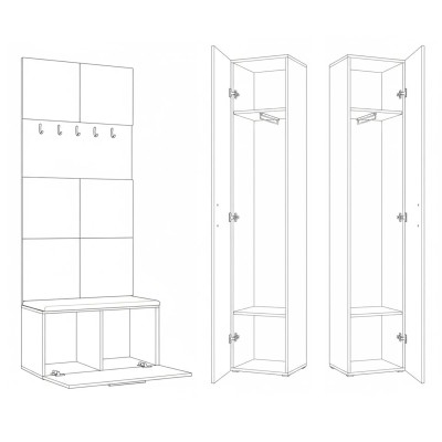 Garderoba MODULO 160