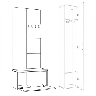 Garderoba MODULO 120