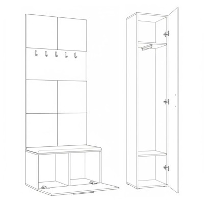 Garderoba MODULO 120