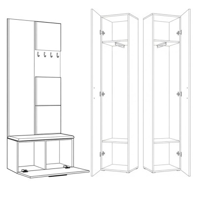 Garderoba MODULO 160