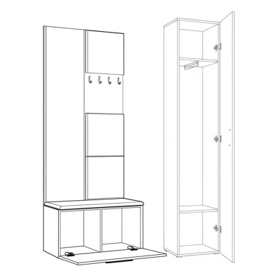 Garderoba MODULO 120