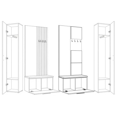 Garderoba MODULO 241