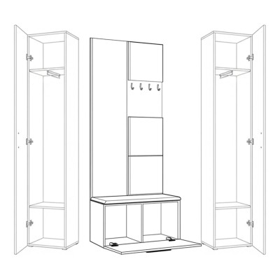 Garderoba MODULO 160