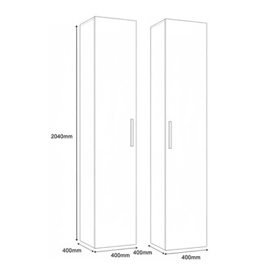 Garderoba MODULO 80 cm