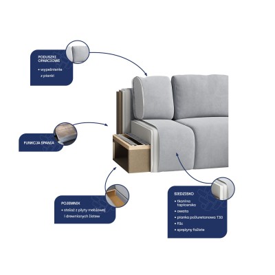 Narożnik SENTUM N NOW OR NEVER 92 do Salonu