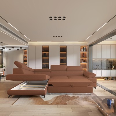 Narożnik FAVIEN L-S QUELLE 54 do Salonu