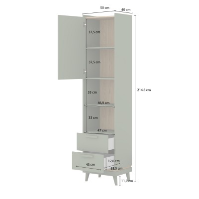 Regał ACARA 50 cm Szafka Półka na książki